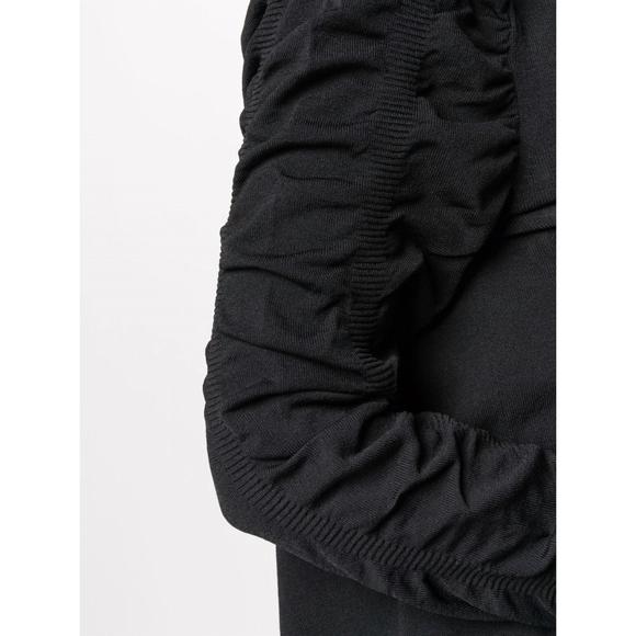 NEW NUDE gathered-detail cardigan in black - Picture 5 of 5